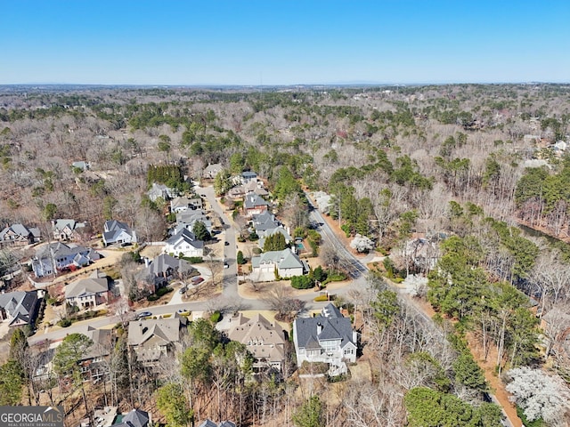 bird's eye view featuring a residential view