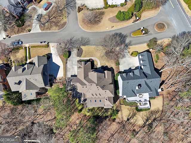 aerial view featuring a residential view