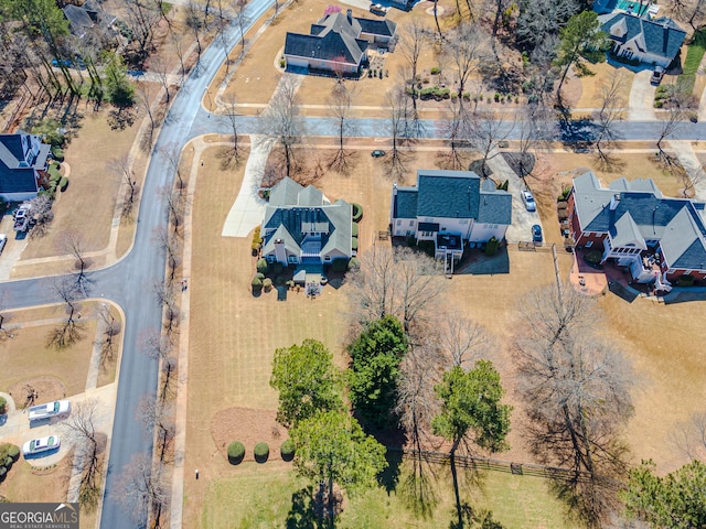 drone / aerial view featuring a residential view