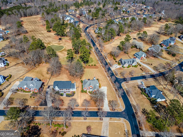 drone / aerial view featuring a residential view