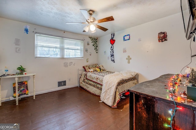 10174 Twin Oaks Dr SW, Covington, GA 30014 - bedroom featuring wood finished floors and a ceiling fan