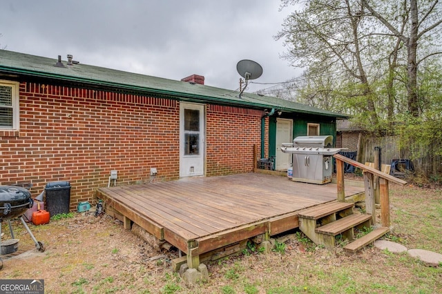 10174 Twin Oaks Dr SW, Covington, GA 30014 - wooden deck featuring grilling area and fence