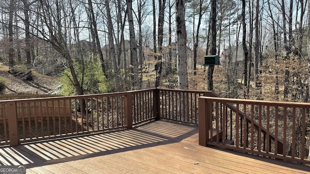 view of wooden terrace