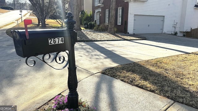 details with concrete driveway