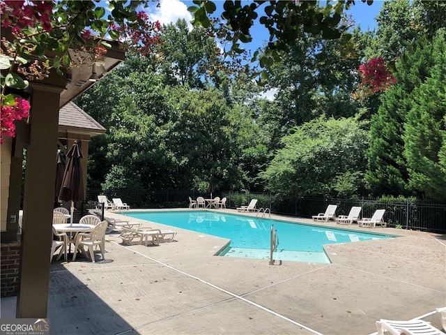2741 Willowstone Dr, Duluth, GA 30096 - pool with a patio area and fence