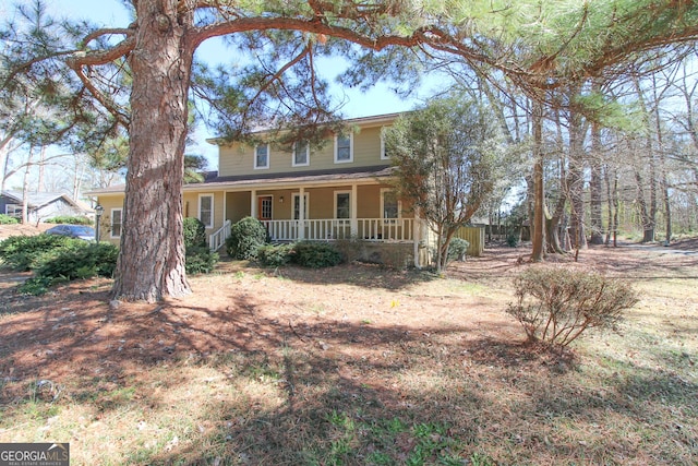 view of front of house with a porch