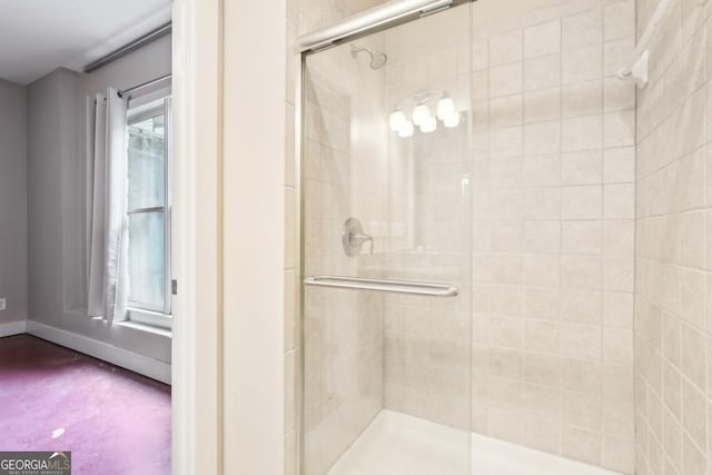 1199 Huff Rd Unit 121, Atlanta, GA 30318 - bathroom featuring a shower stall