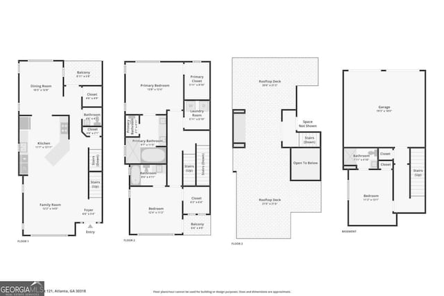 1199 Huff Rd Unit 121, Atlanta, GA 30318 - view of room layout