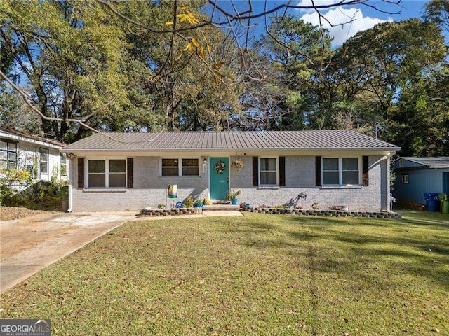 1824 Evans Dr SW, Atlanta, GA 30310 - ranch-style home with brick siding and a front yard