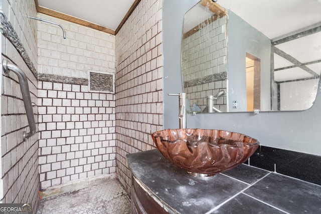 bathroom featuring vanity