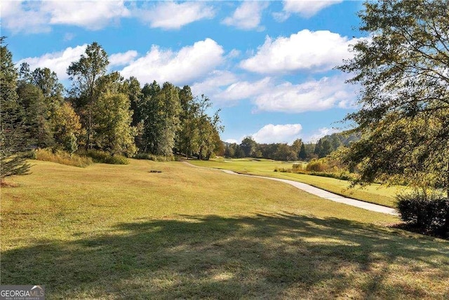 view of home's community featuring a yard