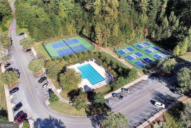 birds eye view of property