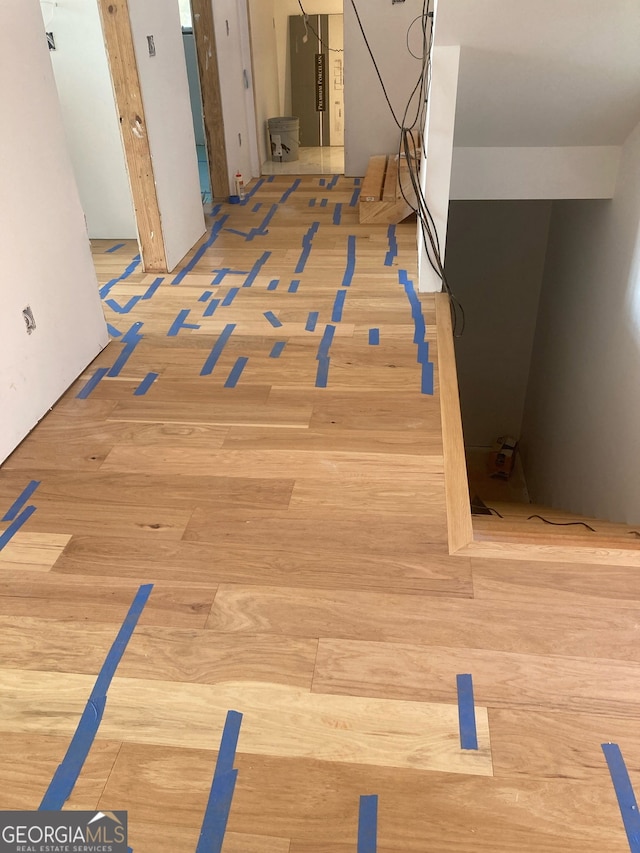 interior space featuring wood finished floors