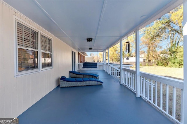 view of patio / terrace featuring covered porch