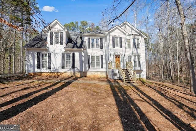view of colonial-style house