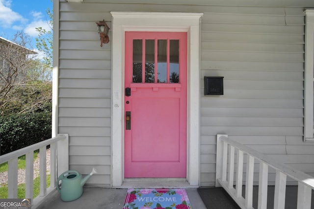 view of property entrance