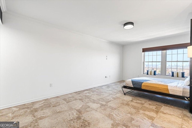 bedroom with baseboards