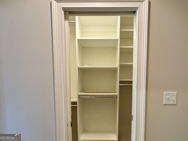 view of closet