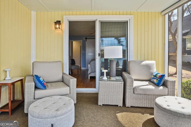 view of sunroom / solarium