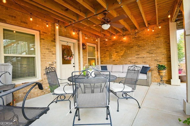 view of patio / terrace with outdoor dining space