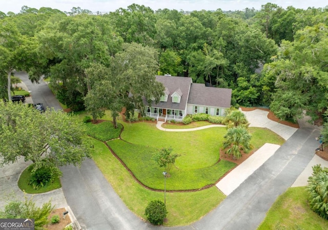 birds eye view of property