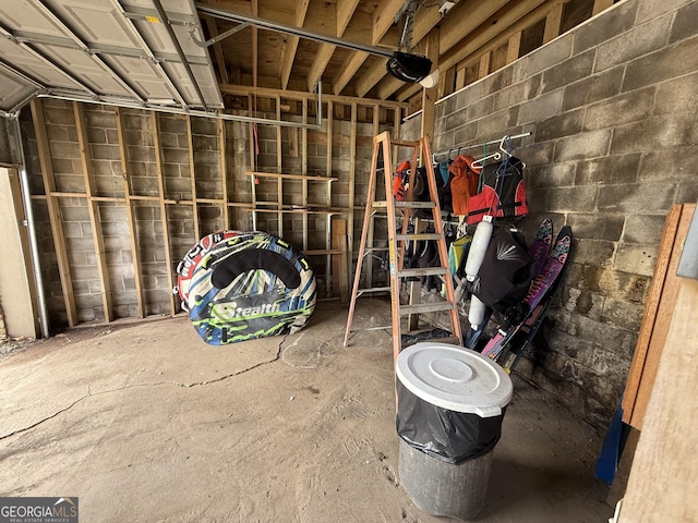 storage room featuring a garage