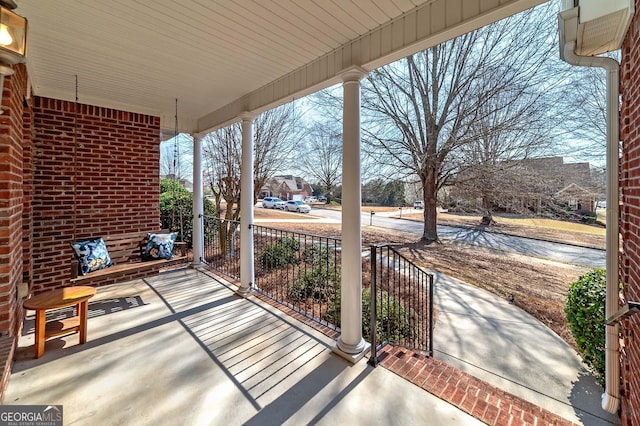 view of patio / terrace featuring a porch