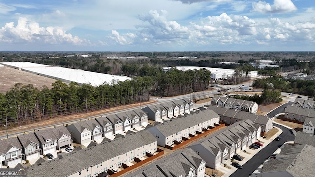 drone / aerial view featuring a residential view