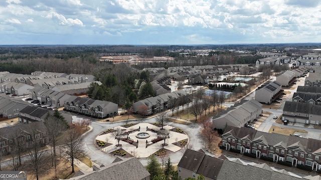 birds eye view of property featuring a residential view