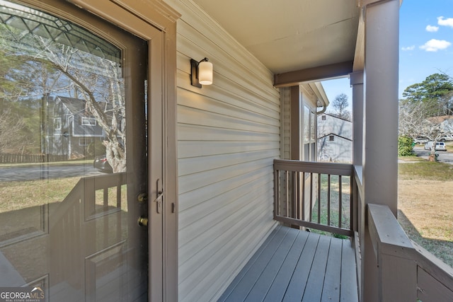 exterior space with a porch