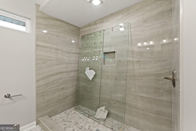 full bath featuring walk in shower
