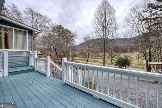 view of wooden terrace