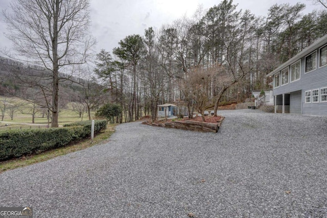 view of street with driveway