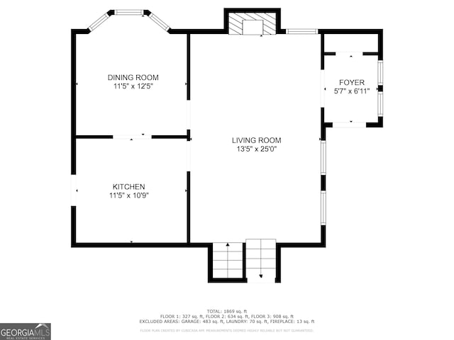 6265 Stoney Cv, Austell, GA 30168 - view of room layout
