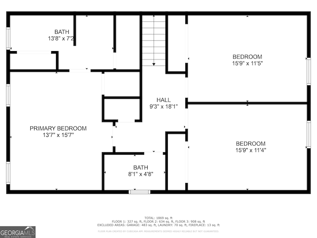 6265 Stoney Cv, Austell, GA 30168 - view of floor plan / room layout