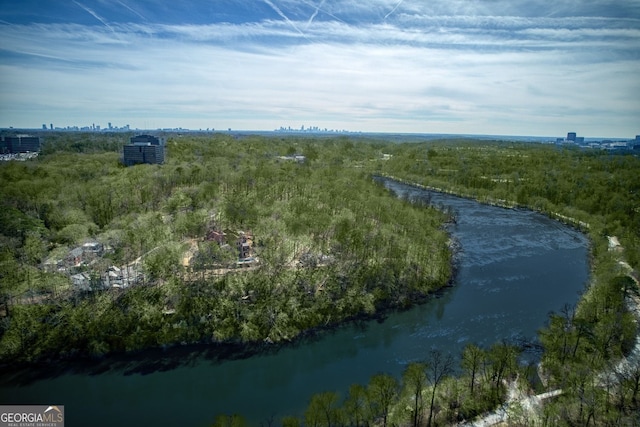 0 Winterthur, Sandy Springs, GA 30328 - drone / aerial view of a large body of water and a heavily wooded area