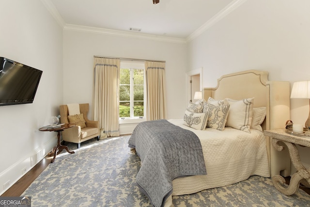 0 Winterthur, Sandy Springs, GA 30328 - bedroom featuring ornamental molding, wood finished floors, and baseboards