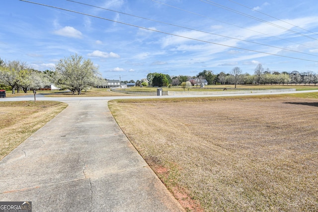 view of road