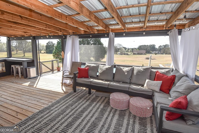 sunroom with a wealth of natural light