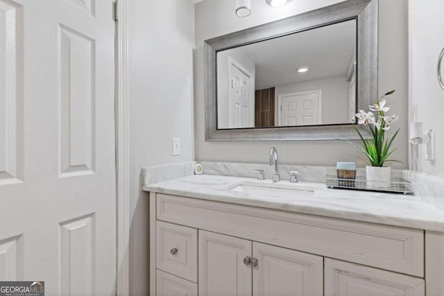 bathroom with vanity