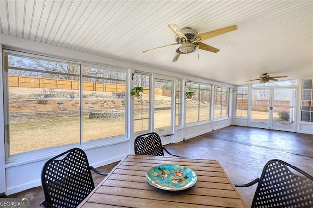 915 Cruce Lake Dr, Hoschton, GA 30548 - sunroom / solarium featuring ceiling fan