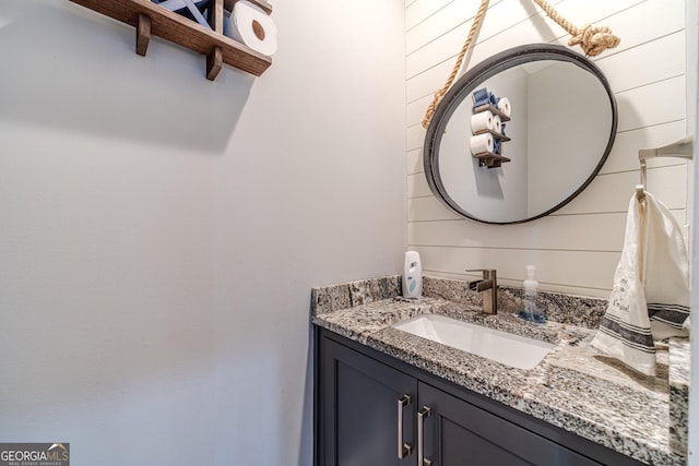 bathroom with vanity