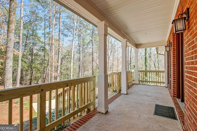 exterior space featuring a porch