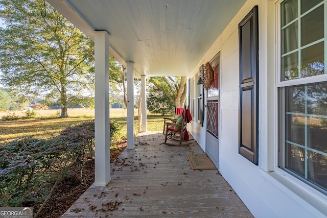 view of patio / terrace featuring a porch