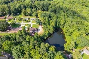144 Bobs Dr, Mableton, GA 30126 - aerial view with a wooded view