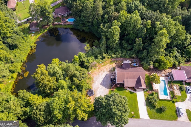 144 Bobs Dr, Mableton, GA 30126 - aerial view featuring a water view