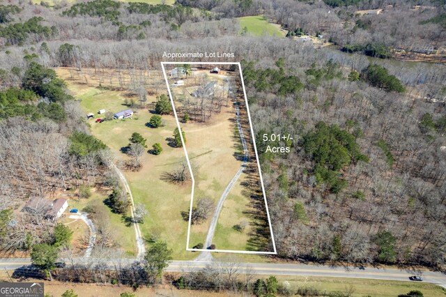 1650 Pierce Dairy Rd, Madison, GA 30650 - birds eye view of property with a rural view