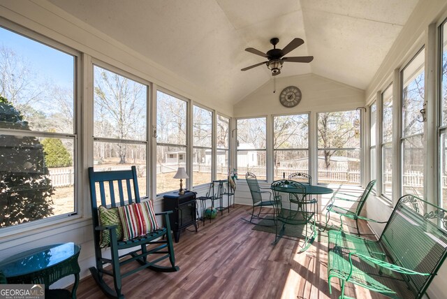 1650 Pierce Dairy Rd, Madison, GA 30650 - sunroom / solarium with a ceiling fan and a healthy amount of sunlight