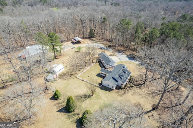 1650 Pierce Dairy Rd, Madison, GA 30650 - aerial view featuring a view of trees and a rural view