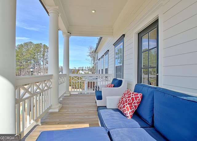 view of balcony